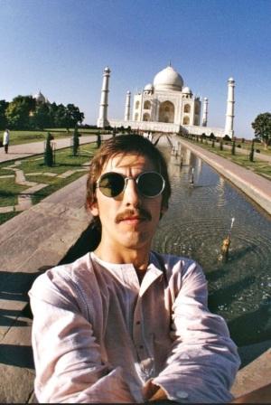 George at the Taj Mahal